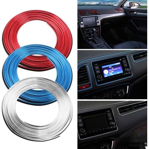 5M Car Interior Decoration Strip Car Styling Accessories For Hyundai Solaris 2 Elantra i30 i35 i40 Tucson Kona Azera