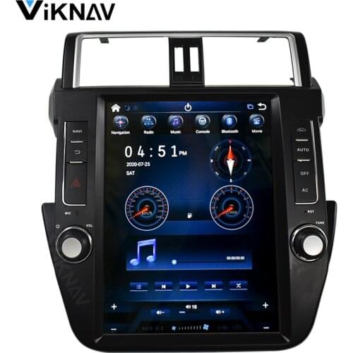 2 din android car radio for TOYOTA Land Cruiser Prado 150 2014-2018 car stereo autoradio screen GPS navigation