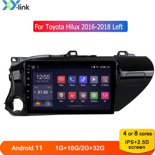 10.1 inch screen Android 8.1 car radio gps navigation stereo system multimedia player for Toyota Hilux 2016-2018 no 2 din dvd