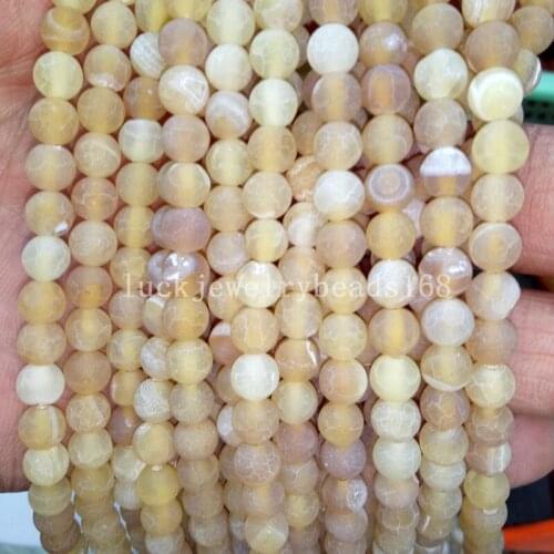 Free shipping Fashion Jewelry 6mm Beautiful Frost Dragon Veins Carnelian Ball Loose Beads FG6831