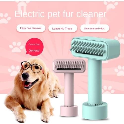 Wireless Electric Pet Comb Not Hurt Hair Net Mites Remove Fleas Dog Grooming Fur Cleaning Comb Dog AccessoriesWireless Charging
