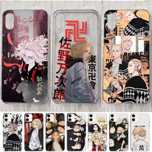 Japanese Anime Tokyo Revengers Phone Case for IPhone 12 11 Pro X XR XS Max Mini SE 2020 7 8 6 6S Plus 5 5S SE Cute Cartoon Cover