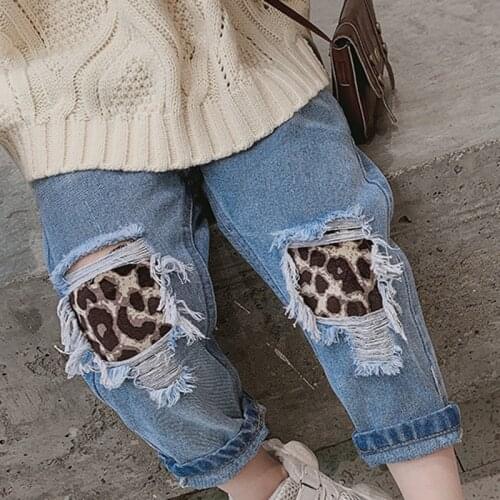 Kids Pants 2020 Autumn New Korean Version New GirlS Japanese Style Three-Dimensional Cut Casual Straight-Leg Jeans