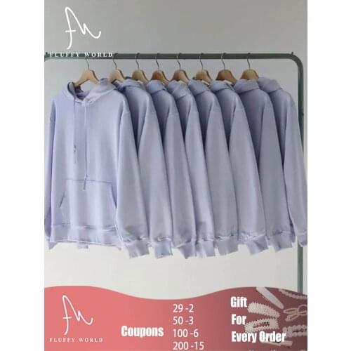 Fluffy World Hooded Sweatshirts For Women