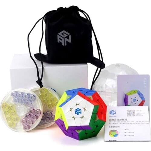 GAN Magnetic Megaminx Magic Cube 3x3x3 stickerless 12 sides Speed Cube Professional Gan Cube For Educational Toys Gift