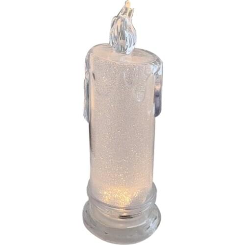 Simulation Candle Led Small Night Lamp Non-Plug-in Bedroom Bedside Sleep Lamp Atmosphere Decorative Lamp
