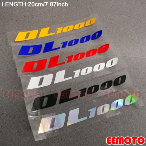 Motorcycle body Wheel Rims Fairing Helmet Tank Pad Label logo reflective Stickers Decals For SUZUKI DL1000 DL 1000