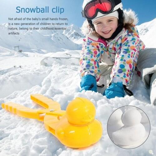 Cartoon duck snowball clip children outdoor snowballing thick duck clipper snow thrower anti-fall duck snowball clip