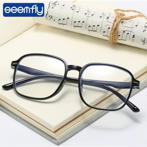 Seemfly Myopia Glasses -0.5 -1.0 -1.5 -2.0 -2.5 -3.0 -3.5 -4.0 -4.5 -5.0 -5.5 -6.0 Anti blue Ray Goggles Men Computer Eyeglasses