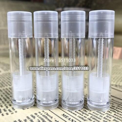 100pcs 200pcs Transparent Directly Filling Lipstick Refillable Bottle Tube Beauty Clear Simple Cosmetic Empty Lip Balm Container