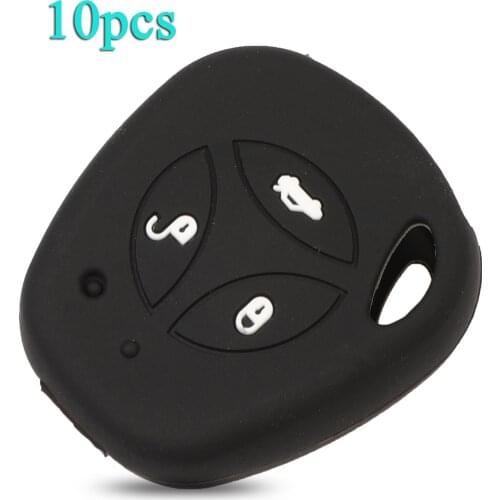 Bilchave 10pcs/Lot 3BT For LADA Priora Sedan Sport Kalina Granta Vesta X-Ray Silicone Rubber Remote Car Key Fob Cover Case