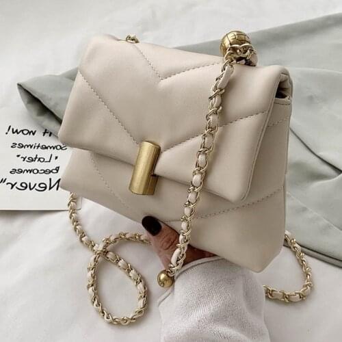 Luxury Designer Chains Crossbody Bags For Women Fashion Diamond Lattice Shoulder Bags 2020New Soft Women Messenger Bags Totes