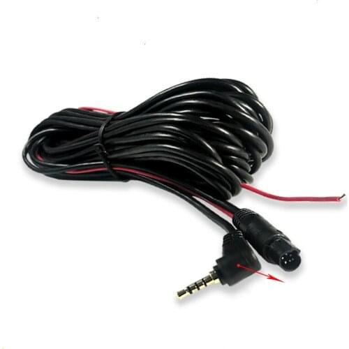 Universal 5pin 2.5MM jack DVR extension cable reversing image after camera extension line lens dedicated video adapter cable