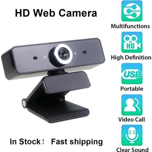 Webcam HD Web Camera Web Cam Video Chat Recording Camera Usb with HD Mic with Microphone For PC Computer
