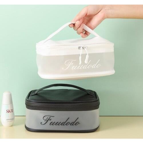 Large Capacity Waterproof Womens Transparent Cosmetic Bag Organize Toiletry Storage Bag Zipper Travel Handbag Female Makeup Bag