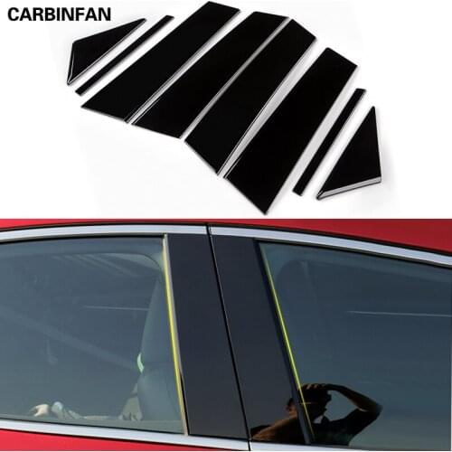 Bright Black Car Window BC Column Sticker Trim protection sticker For Mazda 3 Axela 2019 2020 C1585