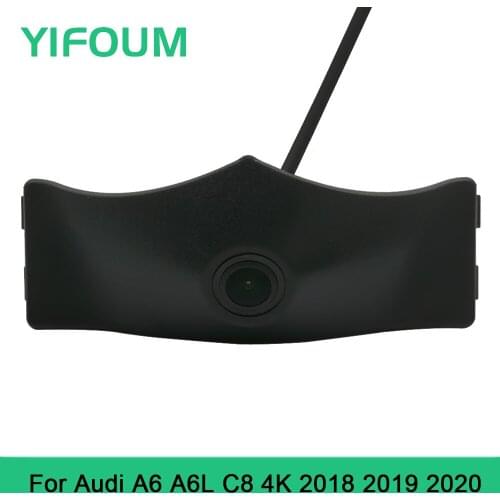 YIFOUM HD CCD Car Front View Parking Night Vision Positive Waterproof Logo Camera For Audi A6 A6L C8 4K 2018 2019 2020