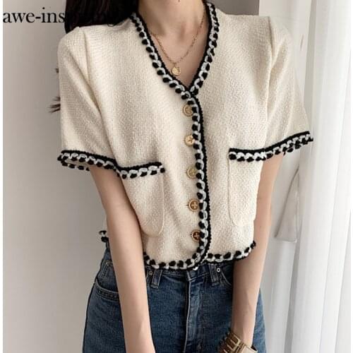 Awe-inspiring Summer Woollen Coats Jackets Korean Chic Elegant Tweed Women Jacket Oversize Overcoat Casual Short Coat Outerwear