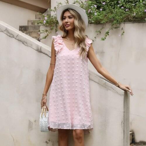 Zioksy Pink Summer Dresses