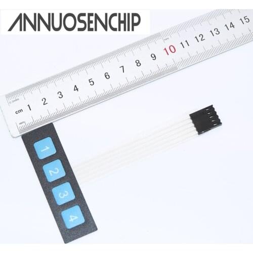 1x4 Key Matrix Membrane Switch Control Panel Keypad Keyboard Slim