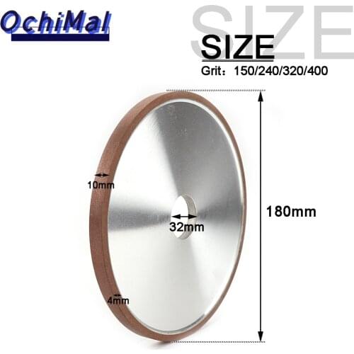 100mm/125mm/150mm/180mm Diamond Grinding Wheel Cup Grinder Disc for Carbide Cutter Sharpener 1Pc 150/180/240/320/400