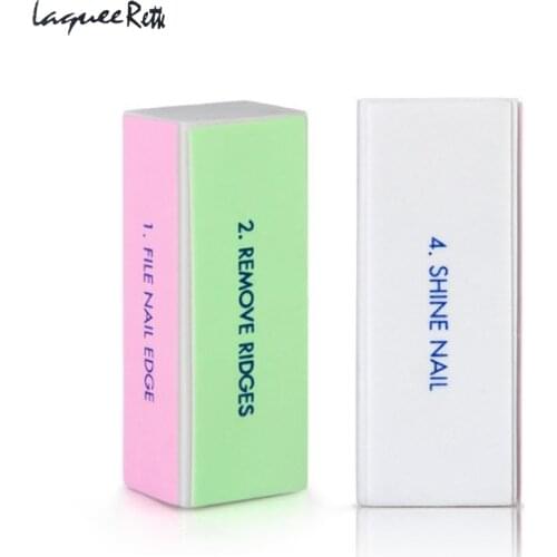 2 pcs Nail Buffer And Files Block Four Sizes Nail Art Tool Manicure Device Tool UV Gel Polisher Nail Files Polish Tool 100/180