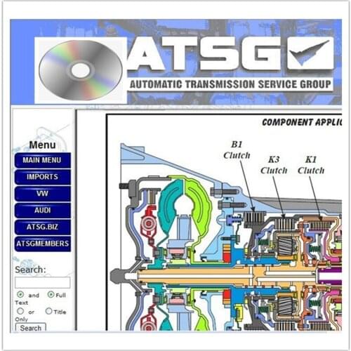 2021 hot sale (automatic gearbox service group maintenance information) 2017 ATSG maintenance manual diagnostic software with CD