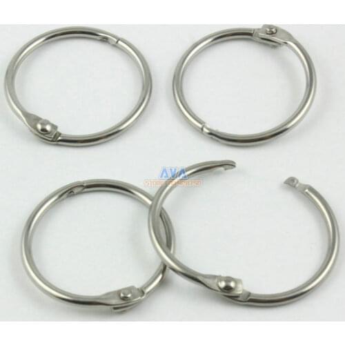 30 Pieces 22mm Stainless Steel Curtain Rings Curtain Open Rings Sliding Hook Rings