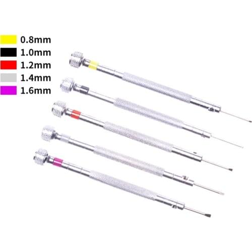 5PCS Alloy Steel Watch Screwdriver Watches Tools Repair Kit Clock Multi Size Band Removal Mini Silver Link Pins Watchmakers Tool