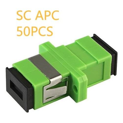 50pca/lot Simplex mode SC APC Fiber optic Adapter SC/APC Optical fiber coupler SC Fiber flange SC APC