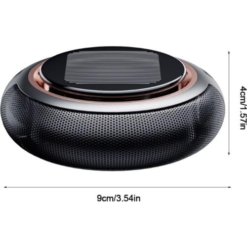 N0HF Car Air Freshener Solar Energy Rotating Aromatherapy Perfume Fragrance Aroma Diffuser Interior Decoration Accessories