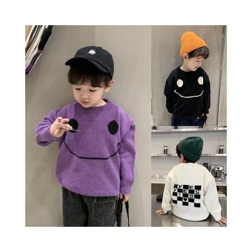 Baby Sweater Korean Style 2020 Autumn and Winter New Boys Thick Sweaters Childrens Winter Clothes Tops Baby Knitted Cardigan