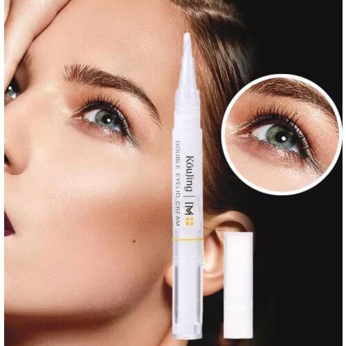 Double Head Eyelids Eyelids Glue Long lasting Rotary Styling Gel Makeup Eyelid Lids Tool Eye Double Magical Cream Cream V3D4