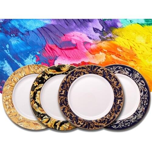 European High-grade Phnom Penh Bone China dinner plate Western plate steak plates dinnerware tableware for home 26.5cm