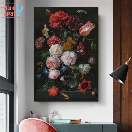 Retro Russia Beautiful Flower Printed Oil Painting Home Decor Canvas Painting Modular Pictures Vintage Posters Nordic Home Decor