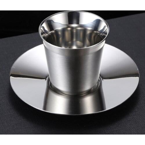 Espresso Mugs Double Wall Stainless Steel Espresso Cups Set,Insulated Coffee Mugs Last for Years Easy Clean