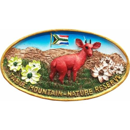 Table Mountain,South Africa)Fridge Magnet,Creative Travel Commemorate Ornaments Magnetism Resin Material Refrigerator Stickers