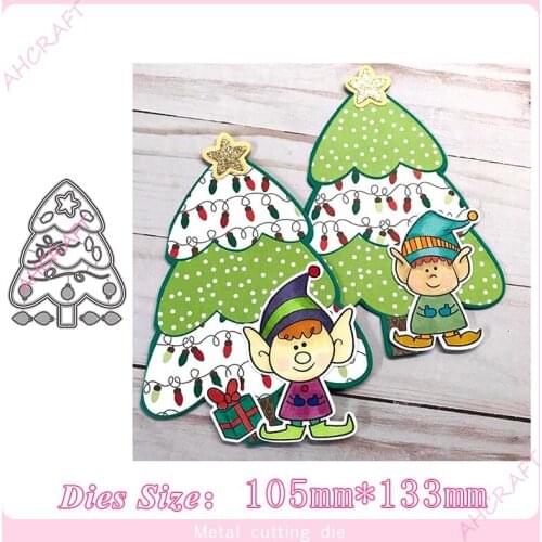 Christmas tree Metal Cutting Dies for diy Scrapbooking Photo Album Decorative Embossing PaperCard Crafts Die2020