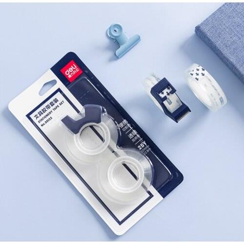 2pcs Transparent Adhesive Tape Cutter Set 12mm Invisible Write on Tapes Packaging DIY Art Decorative Diary Stickers F923