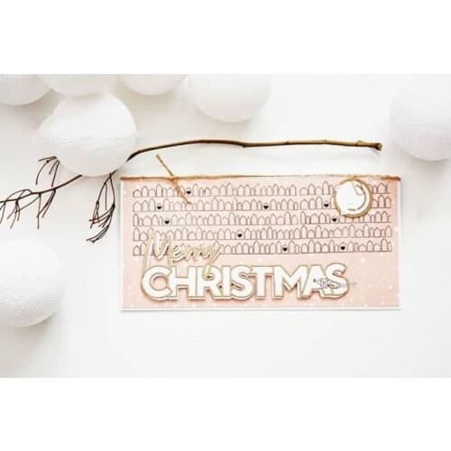 New Merry Christmas letters metal Cutting Dies Stencils DIY Scrapbooking Paper/photo Cards Embossing Dies