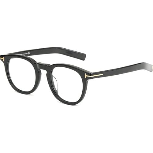Tom for Optical Eyeglasses Frames Forde Fashion Round Acetate Women Men Reading Myopia Prescription TF5629 EyeGlasses With Case