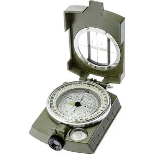 New Professional Folding Military Army Metal Sighting Compass Compass Clinometer Camping Outdoor Tools Multi Function Compass