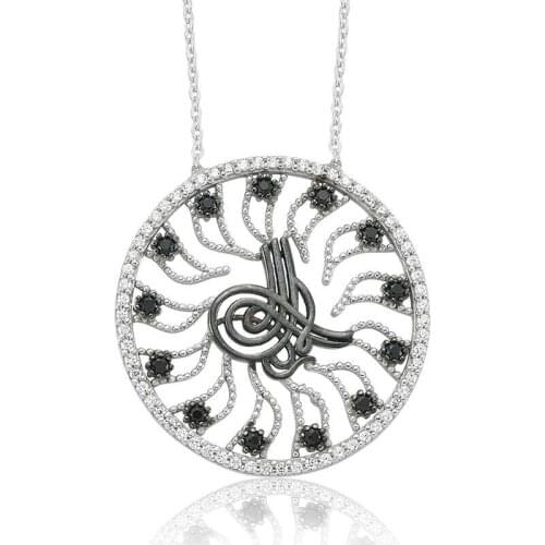 Tevuli 925 Sterling Silver Tuğra Lady Necklace