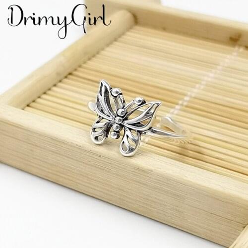 Vintage Butterfly Rings for Women Bridal Wedding Engagement Fashion Party Jewelry Gifts Wholesale 2021