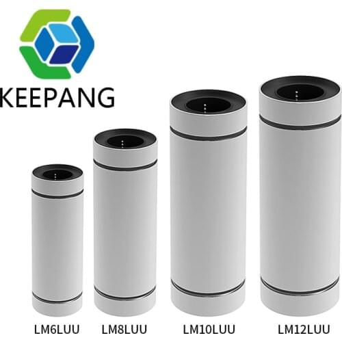 1pc LM6LUU LM8LUU LM10LUU LM12LUU Linear Ball Bearing Bushing For 3D Printer Extended Linear Ball Bearing 3D Printer Parts