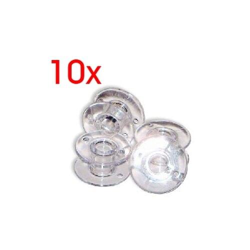 10Pcs Sewing Clear Plastic Sewinc Machine Empty Bobbin for Brother singer Janome