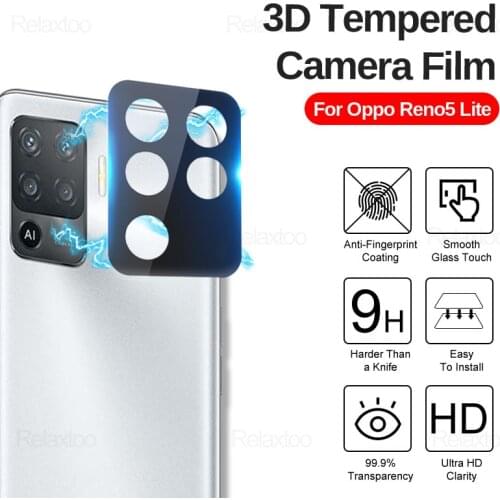 3D Curved Back Lens Protective Glass Screen Protector Tempered Glass Protective Cover for Oppo Reno 5 Reno5 pro 5G Lens Film