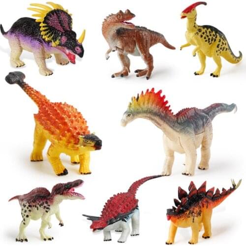 4PCS/SET Animal Dinosaurs Puzzle Egg Amargasaurus Velociraptor PVC Model Toys Collectible Children Education Kids