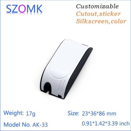 4 pcs, szomk eletronics LED instrument housing outlet boxes 23*36*86mm small plastic LED junction box abs enclosure for PCB