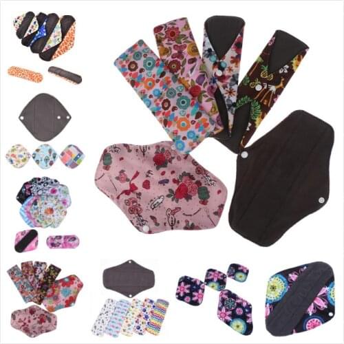 7 Styles Washable Panty Liner Bamboo Cloth Women Reusable Feminine Hygiene Mama Menstrual Sanitary Nappy Towel Pad